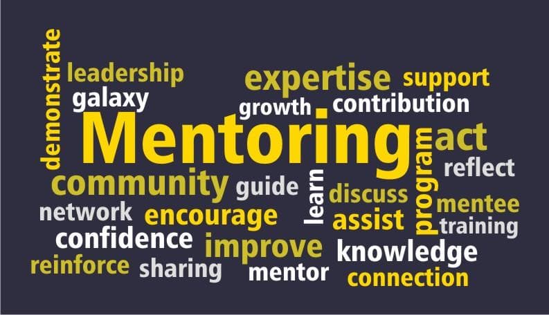 image showing words related to mentorship